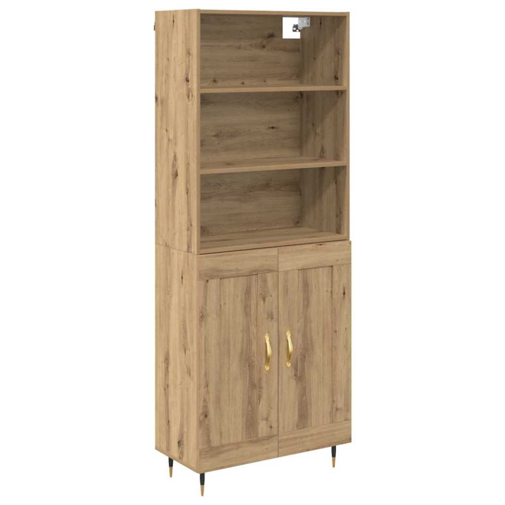 Produktbild för Skåp Artisan Ek 69,5 x 34 x 180 cm Konstruerat trä