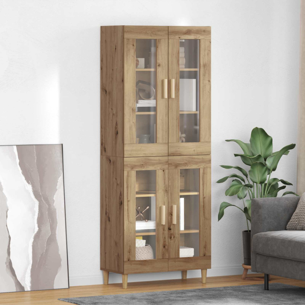 Produktbild för Skåp Artisan Ek 69,5 x 34 x 180 cm Konstruerat trä