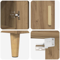 Produktbild för Skåp Artisan Ek 69,5 x 34 x 180 cm Konstruerat trä