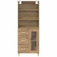 Produktbild för Skåp med låda Artisan Ek 69,5 x 34 x 180 cm Konstruerat trä