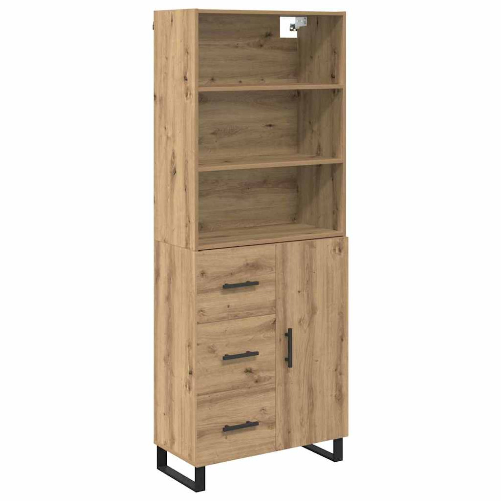 Produktbild för Skåp med låda 2 pcs Artisan Ek Konstruerat trä