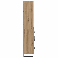 Produktbild för Skåp med låda 2 pcs Artisan Ek Konstruerat trä