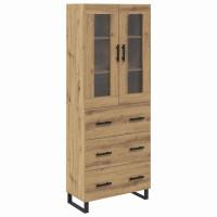 Produktbild för Skåp med låda 2 pcs Artisan Ek Konstruerat trä