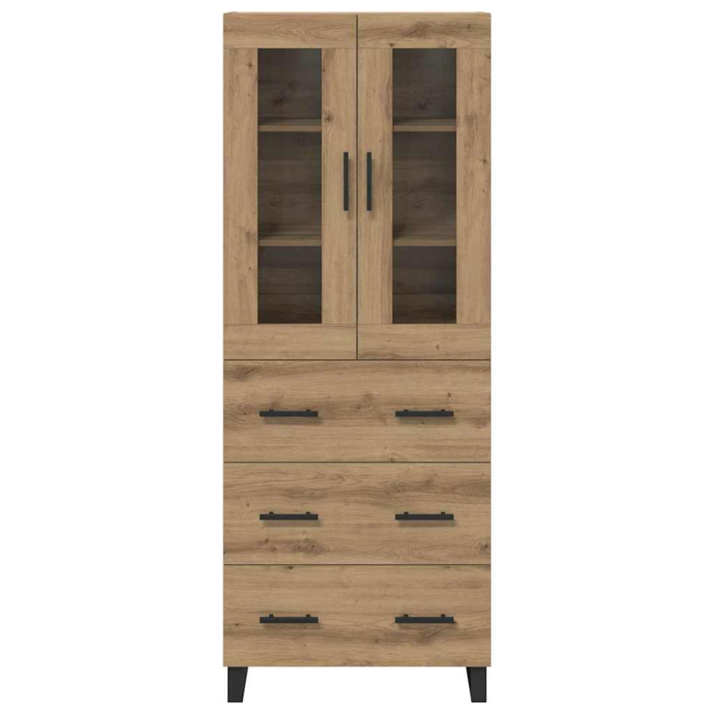 Produktbild för Skåp med låda 2 pcs Artisan Ek Konstruerat trä