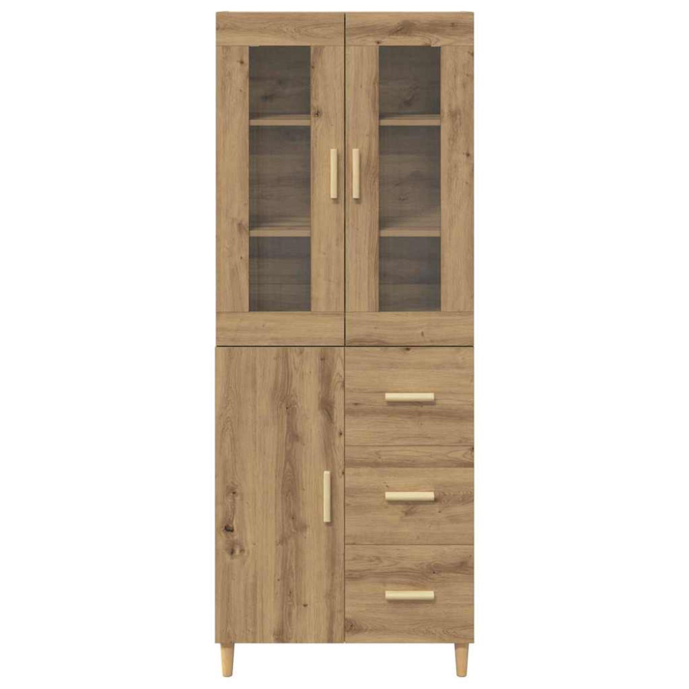 Produktbild för Skåp med låda Artisan Ek 69,5 x 34 x 180 cm Konstruerat trä
