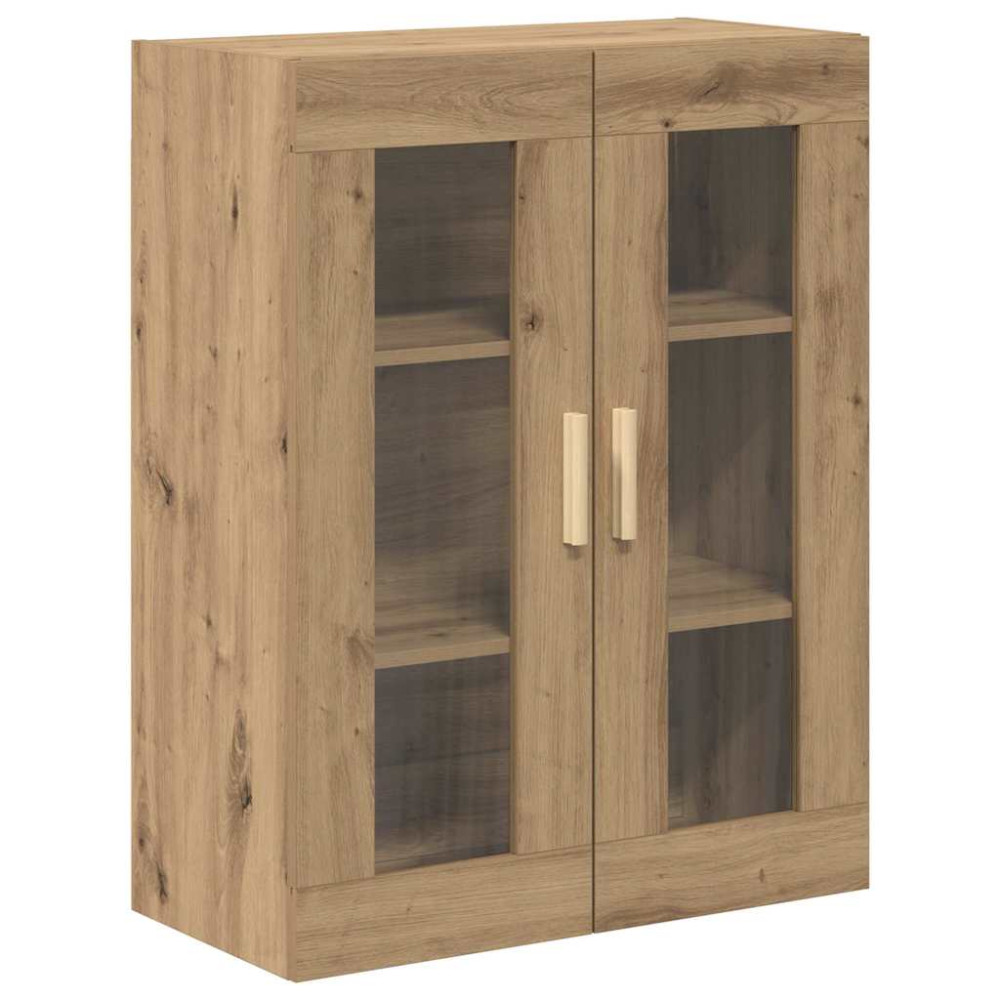 Produktbild för Skåp Artisan Ek 69,5 x 34 x 180 cm Konstruerat trä och glas