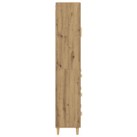 Produktbild för Skåp Artisan Ek 69,5 x 34 x 180 cm Konstruerat trä och glas
