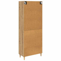 Produktbild för Skåp Artisan Ek 69,5 x 34 x 180 cm Konstruerat trä och glas