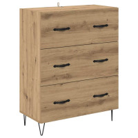 Produktbild för Skåp med låda 2 pcs Artisan Ek Konstruerat trä och glas