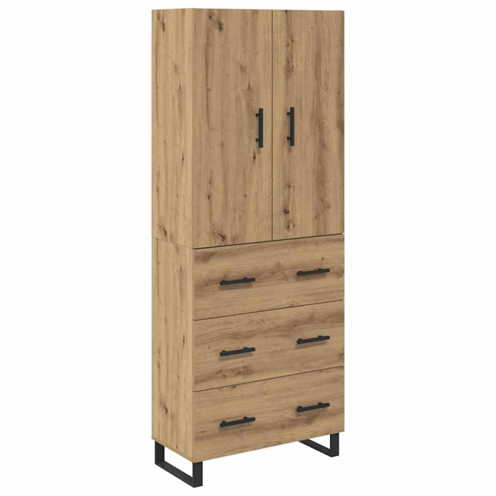 Produktbild för Skåp med låda 2 pcs Artisan Ek 69,5 x 34 x 180 cm