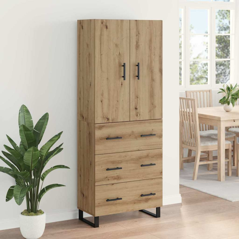 Produktbild för Skåp med låda 2 pcs Artisan Ek 69,5 x 34 x 180 cm