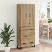 Produktbild för Skåp med låda 2 pcs Artisan Ek 69,5 x 34 x 180 cm