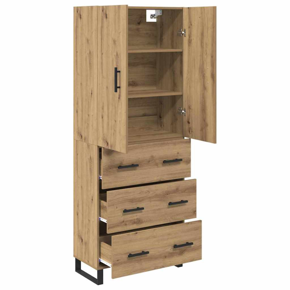 Produktbild för Skåp med låda 2 pcs Artisan Ek 69,5 x 34 x 180 cm