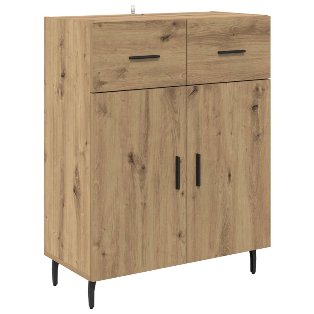 Produktbild för Skåp med låda 2 pcs Artisan Ek Konstruerat trä