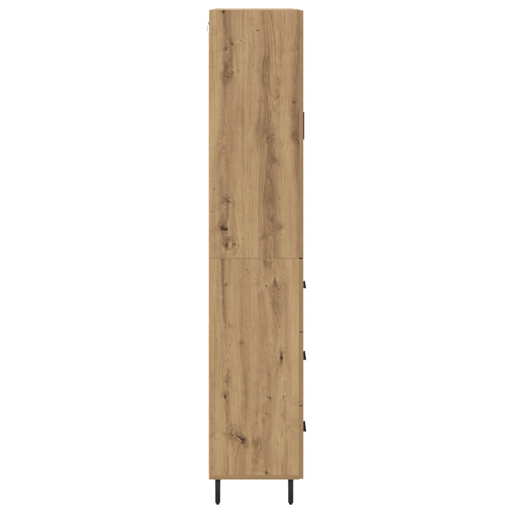Produktbild för Skåp med låda 2 pcs Artisan Ek Konstruerat trä