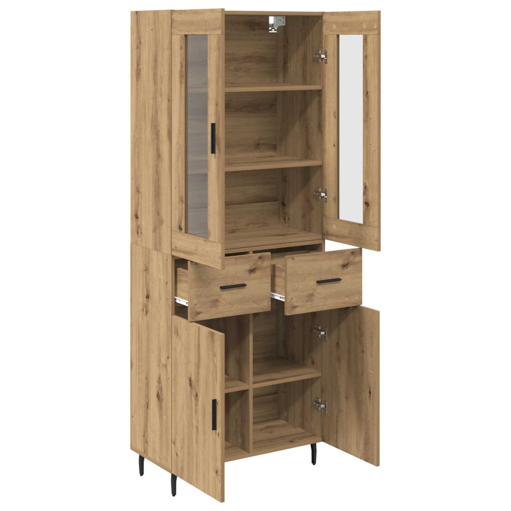 Produktbild för Skåp med låda 2 pcs Artisan Ek Konstruerat trä