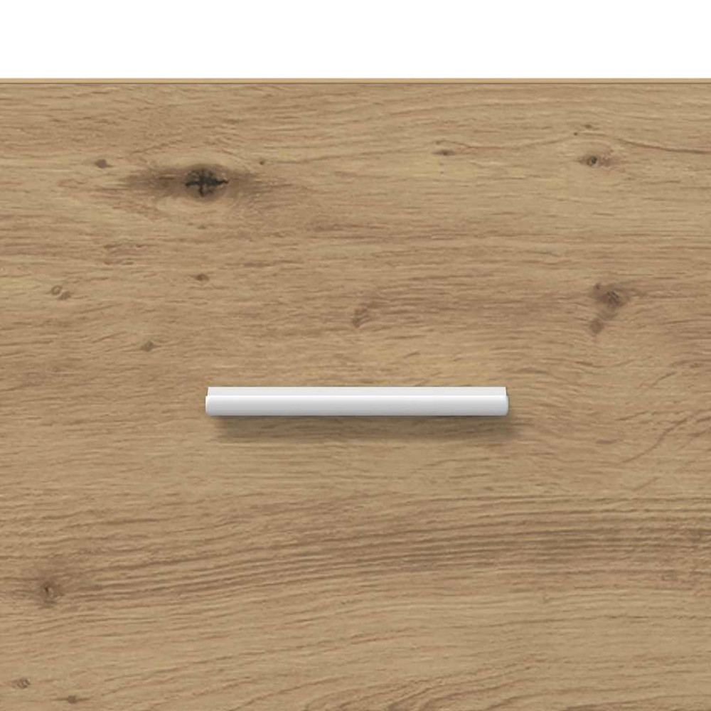 Produktbild för Huvudgavel Med Skåp med låda 3 pcs Artisan Ek Konstruerat trä
