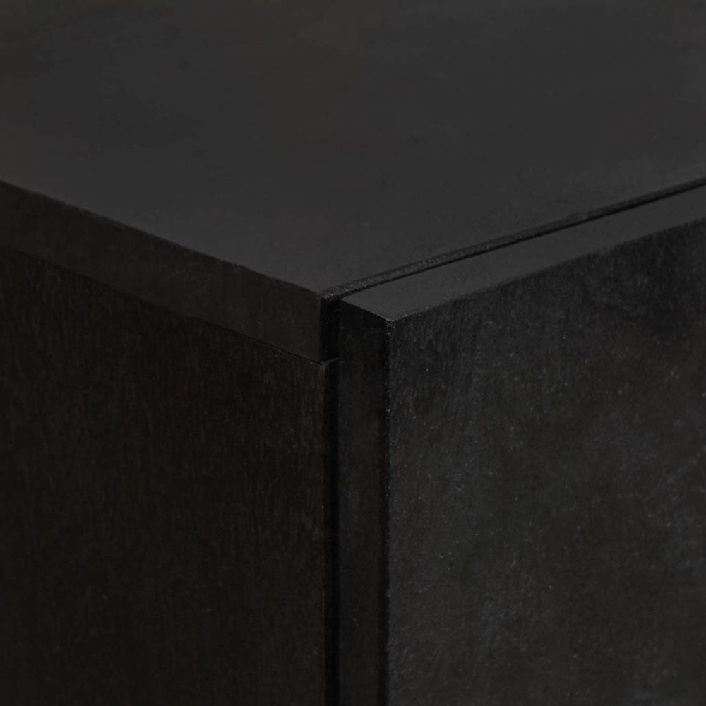 Produktbild för Skåp Svart 60 x 33 x 100 cm Massivt mangoträ