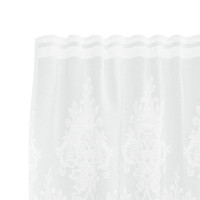 Produktbild för Spetsgardin med gardiner Vit 750 x 240 cm Polyester