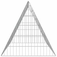Produktbild för Kaninbur Silver 215 x 55 x 55 cm Galvaniserat Stål