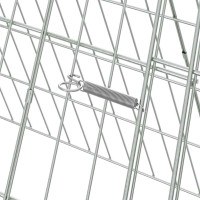 Produktbild för Kaninbur Silver 215 x 55 x 55 cm Galvaniserat Stål
