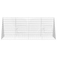 Produktbild för Kaninbur Silver 215 x 100 x 85 cm Galvaniserat Stål