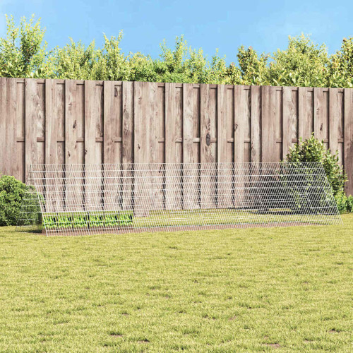 vidaXL Kaninbur Silver 430 x 100 x 85 cm Galvaniserat Stål