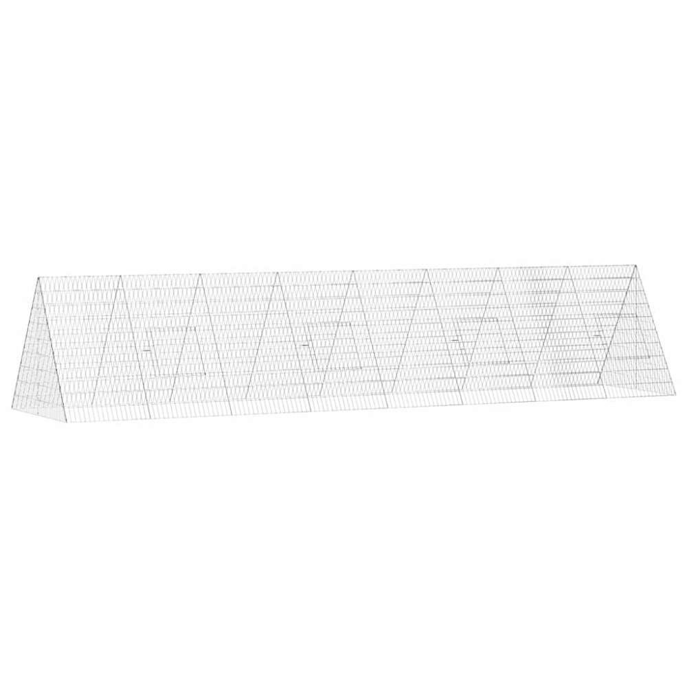 Produktbild för Kaninbur Silver 430 x 100 x 85 cm Galvaniserat Stål