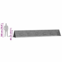 Produktbild för Kaninbur Silver 650 x 100 x 85 cm Galvaniserat Stål