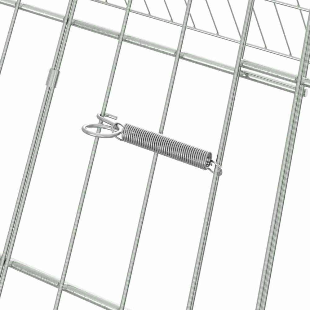 Produktbild för Kaninbur Silver 650 x 100 x 85 cm Galvaniserat Stål