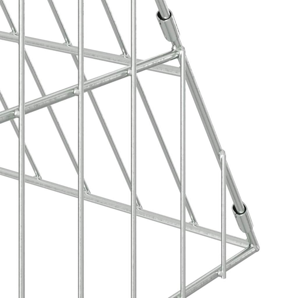 Produktbild för Kaninbur Silver 650 x 100 x 85 cm Galvaniserat Stål