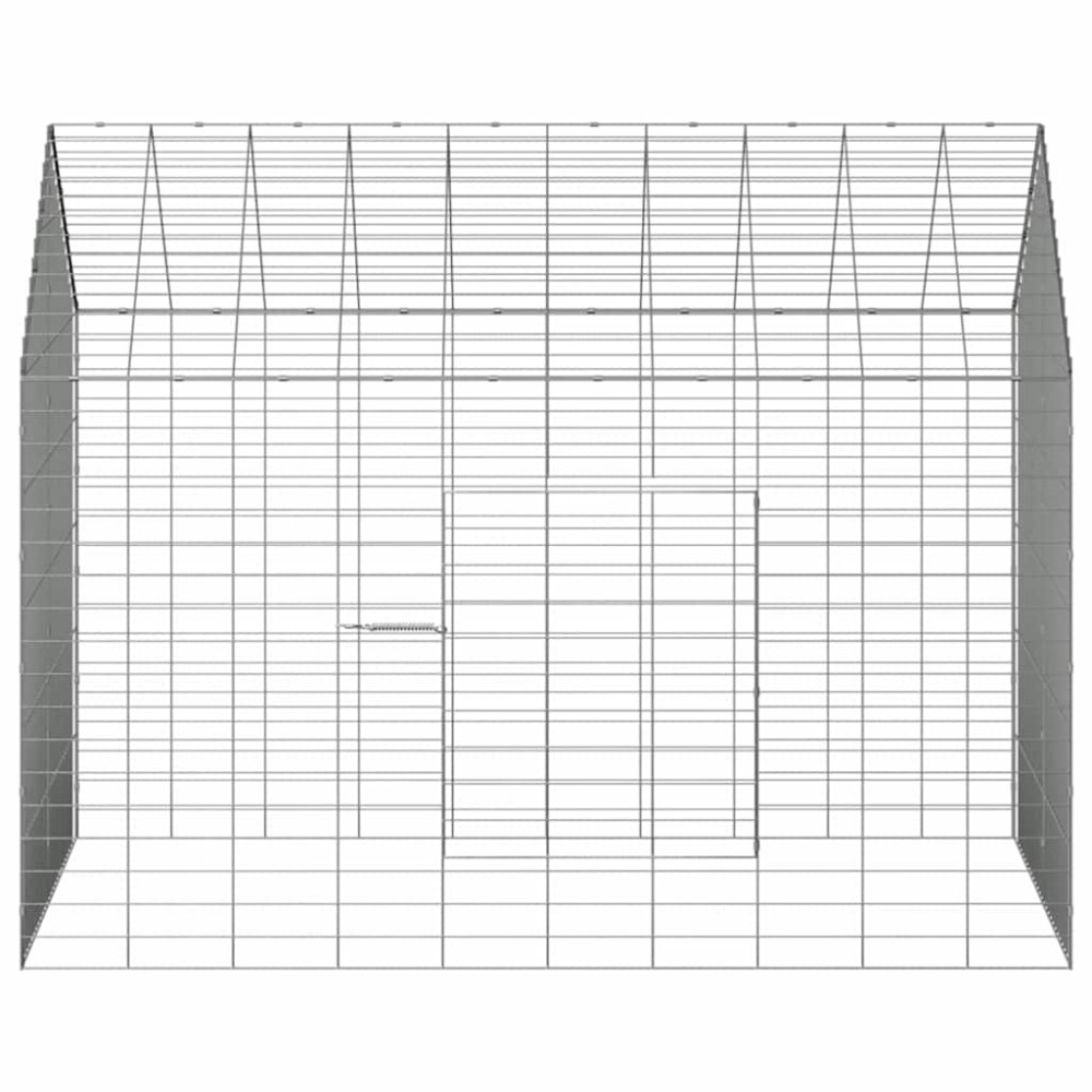 Produktbild för Kaninbur Silver 100 x 78 x 78 cm Galvaniserat Stål