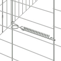 Produktbild för Kaninbur Silver 100 x 78 x 78 cm Galvaniserat Stål