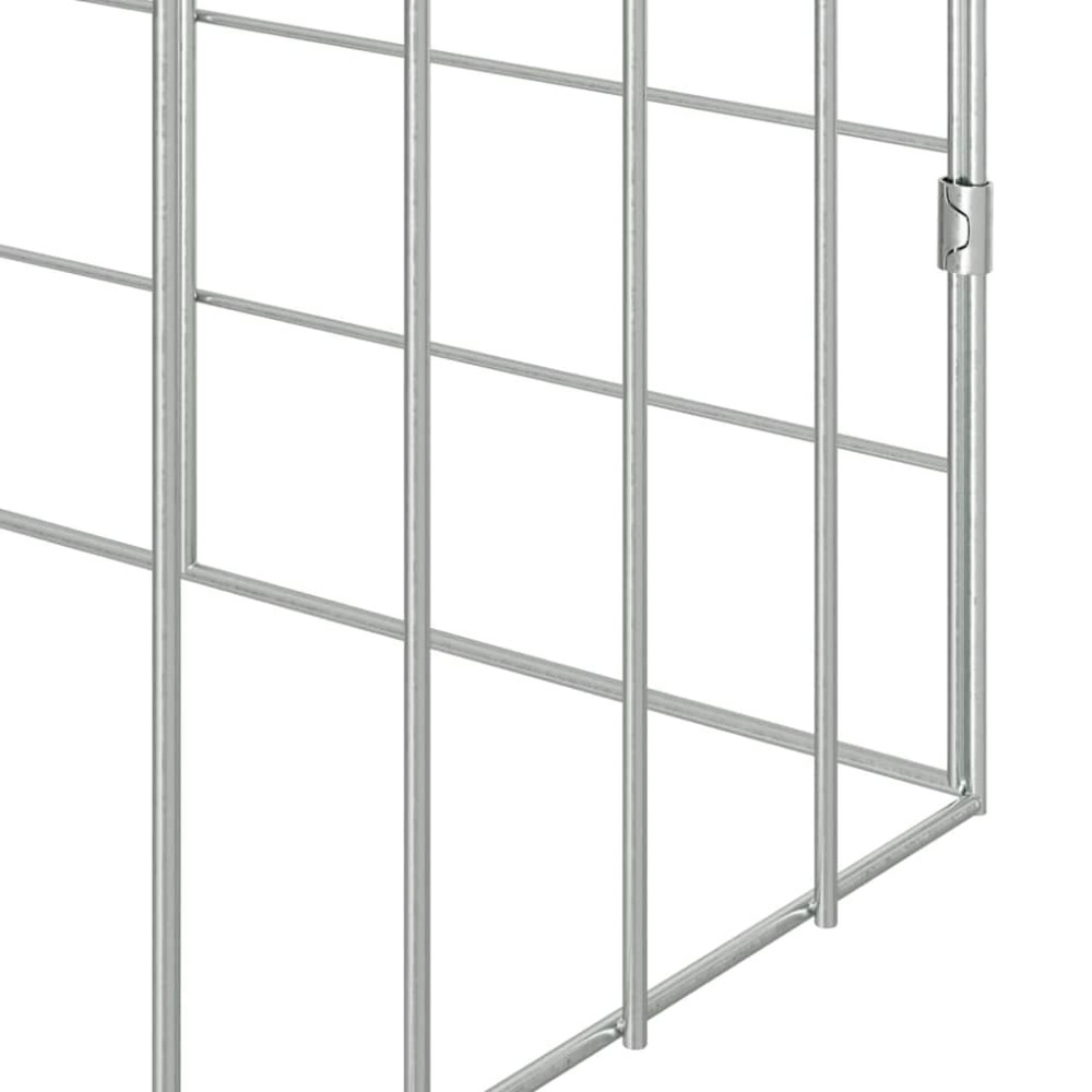 Produktbild för Kaninbur Silver 100 x 78 x 78 cm Galvaniserat Stål