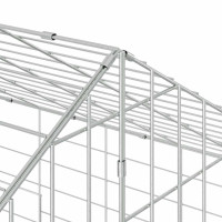 Produktbild för Kaninbur Silver 200 x 78 x 78 cm Galvaniserat Stål