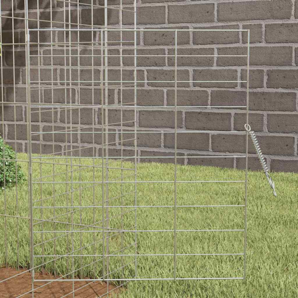 Produktbild för Kaninbur Silver 200 x 78 x 78 cm Galvaniserat Stål