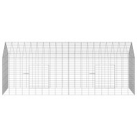 Produktbild för Kaninbur Silver 200 x 78 x 78 cm Galvaniserat Stål