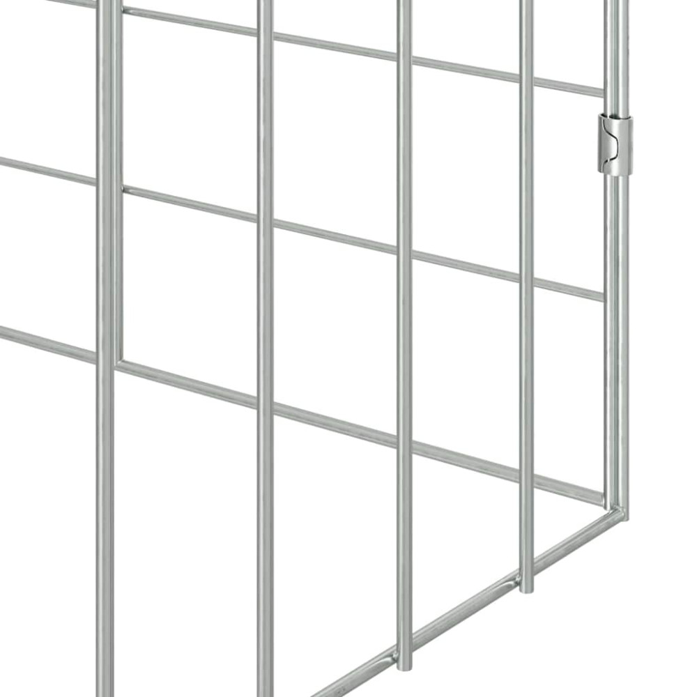 Produktbild för Kaninbur Silver 200 x 78 x 78 cm Galvaniserat Stål
