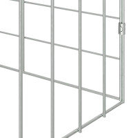 Produktbild för Kaninbur Silver 200 x 78 x 78 cm Galvaniserat Stål
