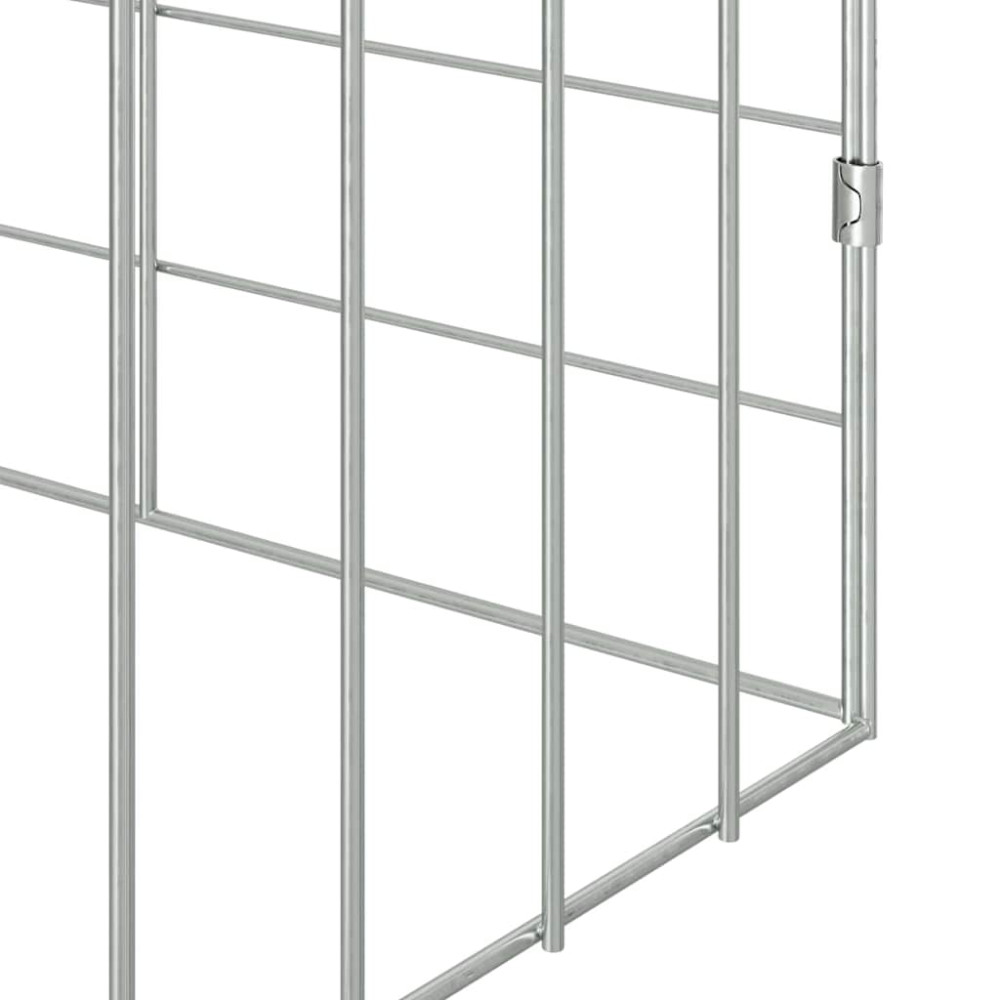 Produktbild för Kaninbur Silver 400 x 78 x 78 cm Galvaniserat Stål
