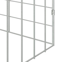 Produktbild för Kaninbur Silver 400 x 78 x 78 cm Galvaniserat Stål