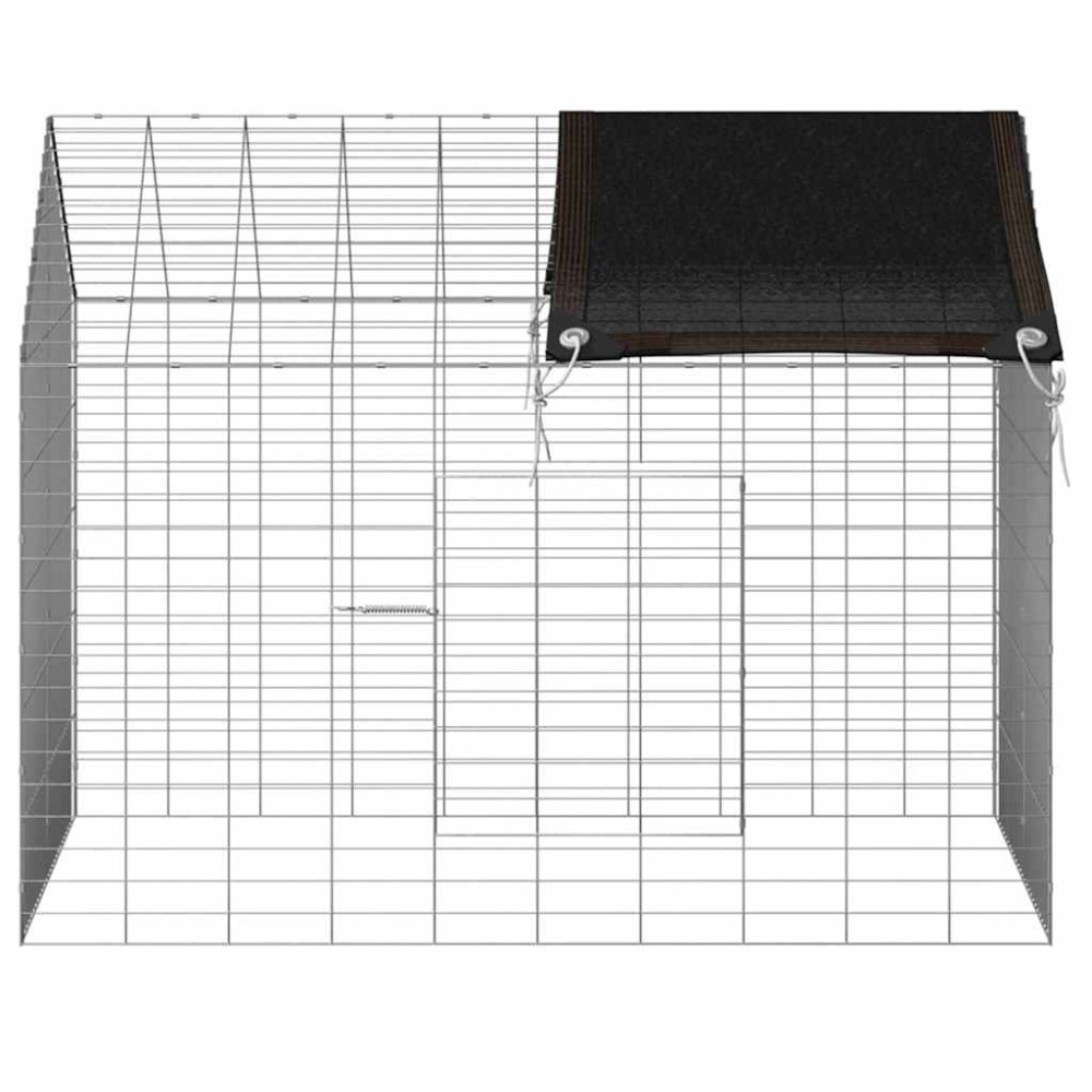 Produktbild för Kaninbur Silver 100 x 78 x 78 cm Galvaniserat Stål