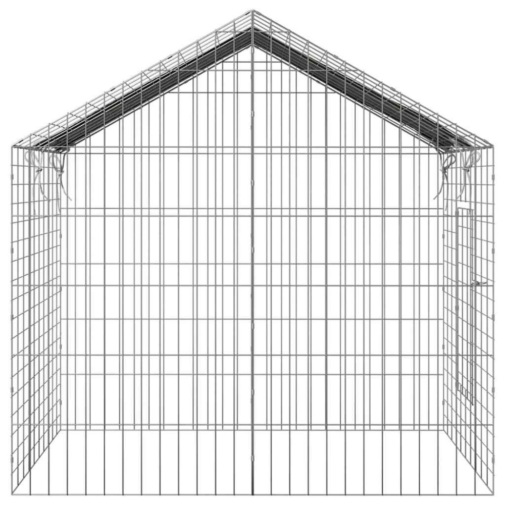 Produktbild för Kaninbur Silver 100 x 78 x 78 cm Galvaniserat Stål