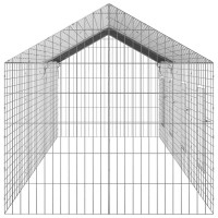 Produktbild för Kaninbur Silver 400 x 78 x 78 cm Galvaniserat Stål