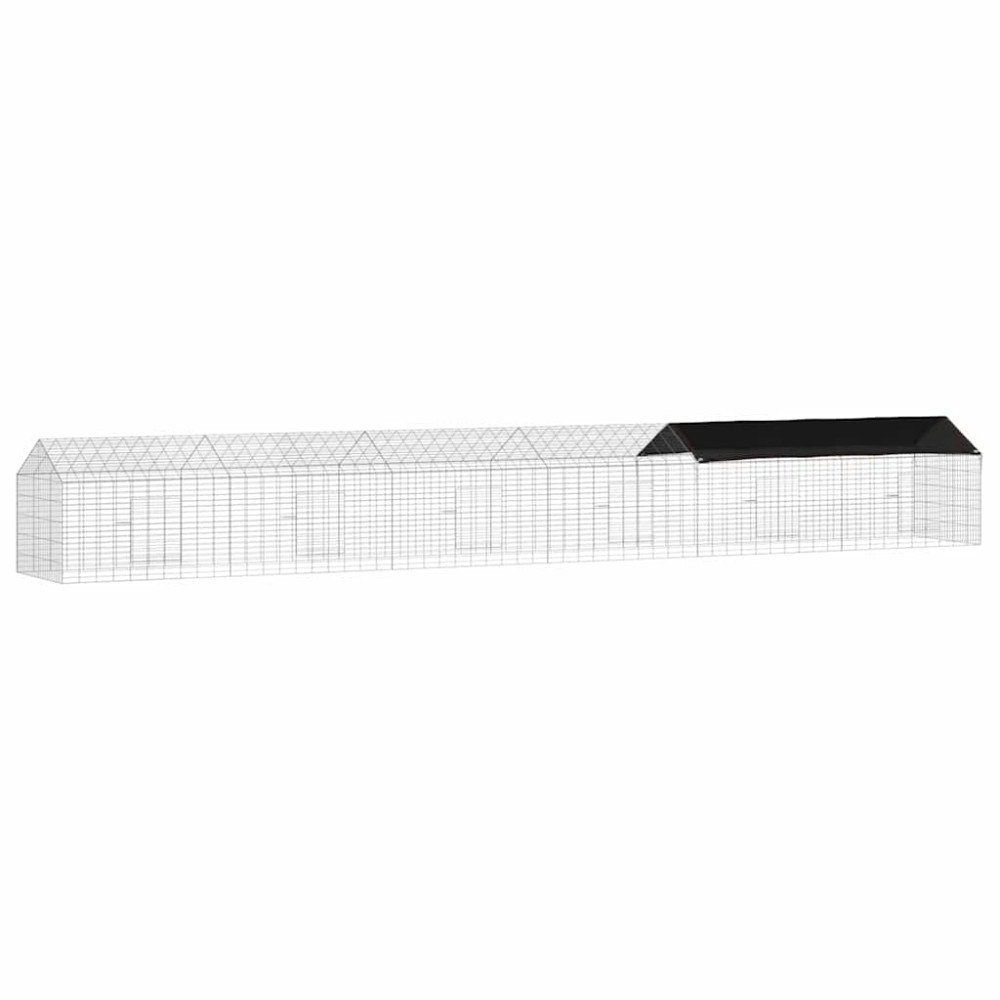 Produktbild för Kaninbur Silver 600 x 78 x 78 cm Galvaniserat Stål