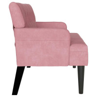 Produktbild för Chesterfield Bänk Rosa 112 x 65,5 x 75 cm Sammet
