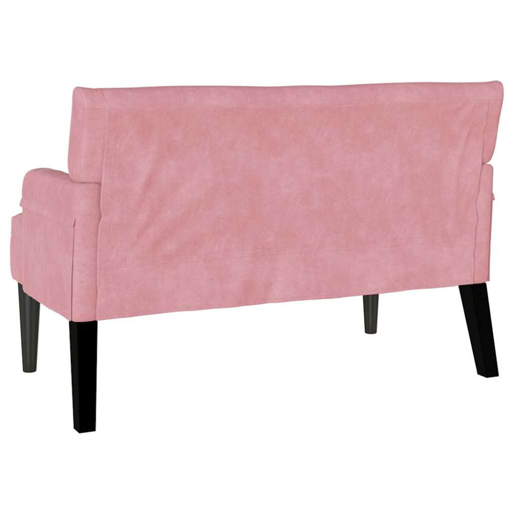 Produktbild för Chesterfield Bänk Rosa 112 x 65,5 x 75 cm Sammet