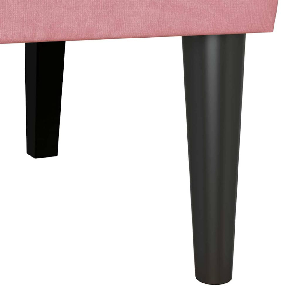 Produktbild för Chesterfield Bänk Rosa 112 x 65,5 x 75 cm Sammet