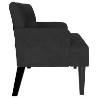 Produktbild för Chesterfield Bänk Svart 112 x 65,5 x 75 cm Sammet