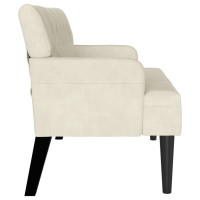 Produktbild för Chesterfield Bänk Kräm 112 x 65,5 x 75 cm Sammet